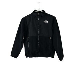 The North Face Jacket Youth Medium (10/12)Black Denali Mock Neck Fleece Outdoors
